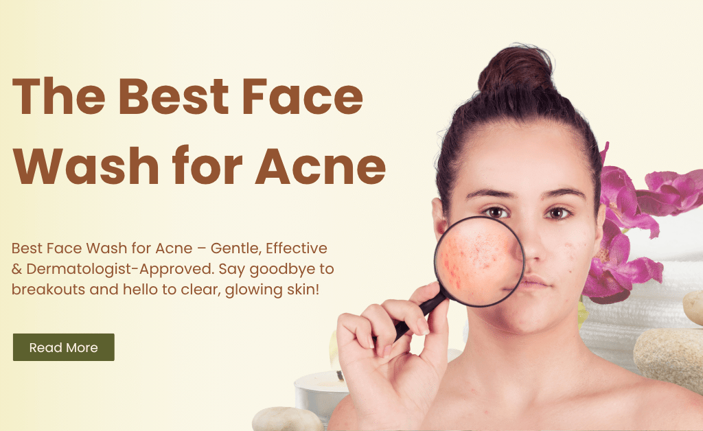 Illustration of best face wash for acne-prone skin